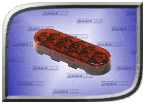 Oval Tail Light Red Product Details