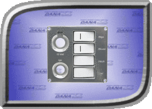 Switch Panel - 4 Switch Vert Recessed 12V & Key Product Details