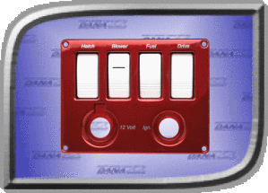 Switch Panel - 4 Switch Horz Recessed 12V & Key Product Details